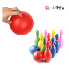 브레인숲 볼링놀이세트(볼링공2개+볼링핀 10개)