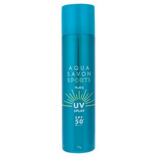 AQUA SAVON SPORTS UV SPRAY No.01 防曬噴霧 SPF50+ PA++++, 1個, 75g