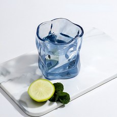 Merriy오로라 소주잔 300ml 2p, 푸른 색 소주잔2p