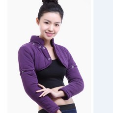 어깨 넥 목 보호 중년 수면 보호대 방한 보온 춘추동 냉방 순면 산모 조끼 워머 면, Q. 보라
