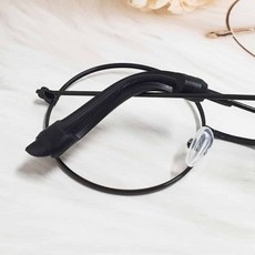 실리콘 안경 커버 블랙 안경다리걸이 안경흘러내림방지 안경미끄럼방지 jga*40775WB