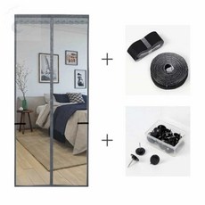 LUNAMAY 문방충망 자석방충망 문 모기장(90X210CM) (그레이), LUNAMAY 문방충망 자석방충망 문 모기장(90X21