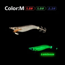 미니 에깅 오징어 미끼 1.5 # 1.8 # 2.2 # 나무 새우 낚시 미끼 미니 오징어 미끼 빛나는 문어 지그, 02 60mm 5.2g, 03 M