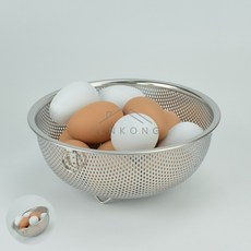 팔렌콩 타공바구니 채반 4호 25cm 소쿠리 스텐망 야채채반