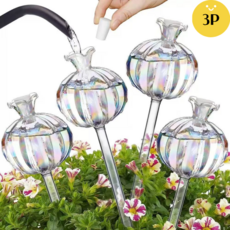 선인장 모양 자동 화분 급수기 식물 자동 물주기 물뿌리기, 화이트, 3개