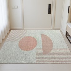 120x150 cm 제이데이 현관 코일 매트 아파트 신발장 베란다 발매트 모던 북유럽 패턴, 로즈문, 1개
