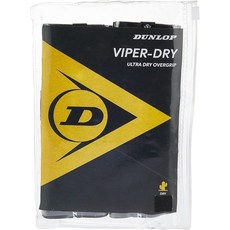 Dunlop Sports ViperDry 울트라 드라이 테니스 오버그립 그립 백 12개 블랙 150136, 12-그립 백