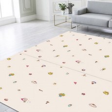 유아 아기 베란다 층간소음 패드 놀이방 매트 2P, 리프멜로우_200x140x1.0cm (2장)