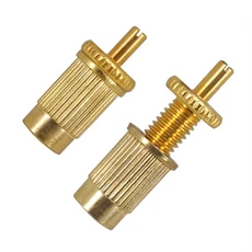 2Pcs 트레몰로 브리지 테일 피스 어댑터 EPI LP 기타 용 스터드 포스트 및 나사 교체 액세서리, 01 Gold