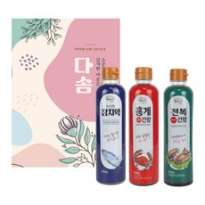 [명절 선물세트 특가] 다솜 선물세트 / 전복 간장+홍게 간장+참치액, 1개