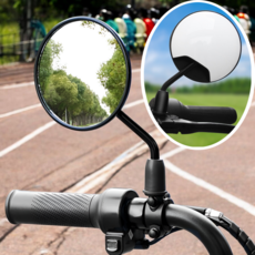 담이몰 튼튼한 자전거 사이드미러 바이크 백미러, 1세트, 화이트