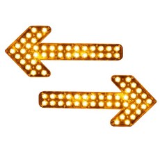 공사차량 장난감 도로 모형 led 지시등 화살표 공사장 놀이 자동차 현장 세트, 35cm 12V 투명 단일 투명 갓