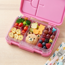 리틀그립 야미박스 어린이집 소풍 도시락통 피크닉 도시락 꾸미기, 1개, 핑크