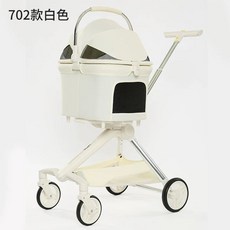 강아지 유모차 분리형 폴딩 개모차 프리미엄 애견 소형견 애견유모차 고양이 개 외출 원터치, M. 화이트 70모델