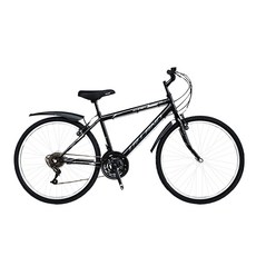 BIKEONE ISP-1 全新26吋學生通勤車18段變速鋁合金材質輪圈附擋泥板全程台灣組裝抽獎贈品摸彩推薦款, 黑灰, 1個