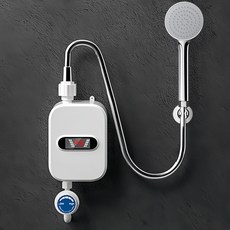 Mochae 전기온수기 3초 속열 순간온수기 하향식 샤워 세트 3500W 욕실, 흰색