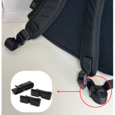 멜로우앤유 가방끈 정리 고정 클립, 10개, 블랙