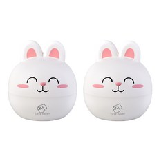 시우리빙 토끼 두루마리 휴지케이스 1+1, 화이트+화이트