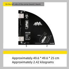 야외 캠핑 대나무 코너 보드 테이블 원목 접합 전술, 3. Left B