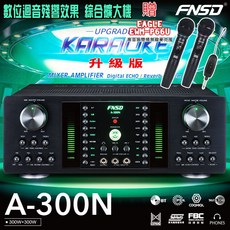 FNSD 綜合擴大機 A-300N 數位迴音殘響效果 300W+300W, FNSD A-300N 升級版