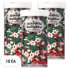 퀄리티스프링클 크리스마스 이브 스프링클, 18개, 63g