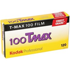 Kodak 흑백 필름 프로페셔널용 T-MAX100 120 5개 팩 8572273, 1개