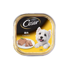 Cesar 西莎 牛肉精緻風味餐盒 寵物狗罐頭濕糧, 100g, 24個, 雞肉