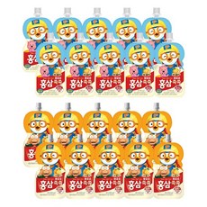 팔도 홍삼쏙쏙 배도라지 100ml x 10개 + 오렌지 100ml x 10개, 1세트, 2L
