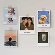 사진인화 사진출력 인쇄 고화질 핸드폰 폴라로이드 포토 커플 선물, 폴라로이드 (문구없음), 45x60, [리뷰 약속할게요!] 5+1장 제작