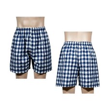 특면 체크무늬 남성 3부 반바지 홈웨어 잠옷바지