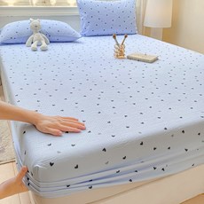 부드러운 순면 침대 매트리스 커버+베개커버 세트