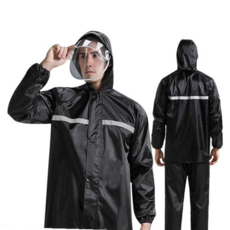 우비 배달 오토바이 자전거 레인코트 상하의 우의