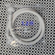 洗衣機淨水器水管，洗衣機過濾器適用，6分立布5分管，帶洩壓鈕, 1個, 單購洗衣機水管1.2米