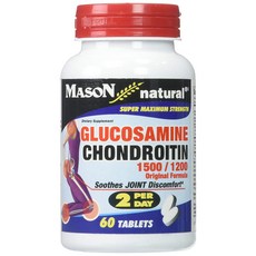 MASON natural 氨基葡萄糖軟骨素錠 1500mg/1200mg, 60顆, 1罐