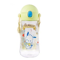 물통 산리오 트라이탄물통470ml 투명안전 유치원 어린이집 여아 휴대 개인물통 크로스끈, 포차코, 470ml, 1개