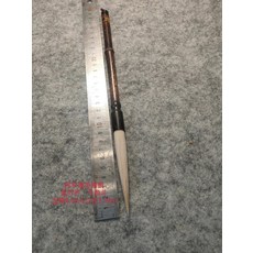 汝陽劉菊花牌 老毛筆 純羊毫加豬鬃 牛角鬥 紫竹杆 2枝, 1個, 參考詳情頁