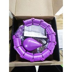 스마트 마사지 훌라후프 분리형 허리운동 다이어트 홈트레이닝, 퍼플 24단 표준