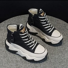 여성 봄가을 통굽 하이탑 스니커즈 WL081620