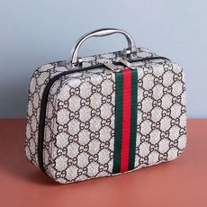 家用高檔針線盒套裝手提便攜式針線工具收納箱手工縫補衣服針線包, 雙e咖色空盒, 1個