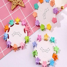 소형견 컬러 강아지헤어핀 x 10개 머리핀 강아지미간핀 애견삔 강아지삔, 꽃잎