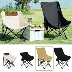 캠핑페이지 접이식 경량 등받이 캠핑 의자, 2개, L-슈가브라운