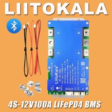 LiitoKala 4S 8S 16S LiFePO4 배터리 밸런스 충전 보드 이퀄라이저 NTC 온도 보호 전동 스쿠터/전기 자전거용, [04] 4S 100A(Bluetooth)