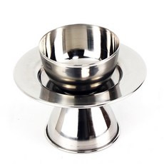 동보 [규촌키친] 동보스텐 스텐제기 잔대세트 2개입 (명절 추석 설날 제사 기일 스테인리스잔대 스텐잔대 스테인리스제기 고급제기)