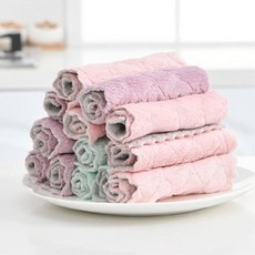 다용도 행주 극세사 흡수 주방용 카페행주 요술행주 행주수건 흡수력좋은 행주타월 핸드타월 행주타올, 1세트, 5