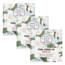 피코크 진주 자스민 1.5g x 15티백, 3개, 15개입