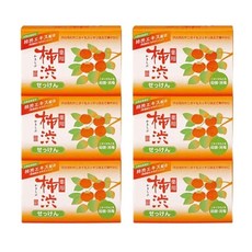 구마노유지 카키시부 비누 100g 3개입x2세트 총 6개 감물추출물 감물비누