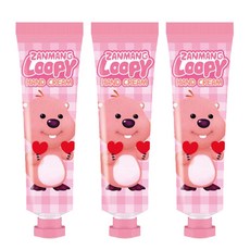 잔망루피 핸드크림 부드럽고 달콤한 복숭아향, 3개