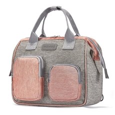 MOMIGO 기저귀 가방 백팩 - 아기 방수 다기능 미니 스마트 기저귀 가방 백팩 핑크 클래식