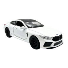 BMW M8 고성능 쿠페 스포츠카 1:32 다이캐스트, 화이트, 1개