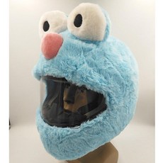 라이더 핫템23종 오토바이헬멧커버 탑박스 하이바, 빅아이 블루